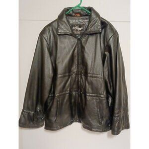 Women's Wilsons Leather Black Maxima  Jacket Size L